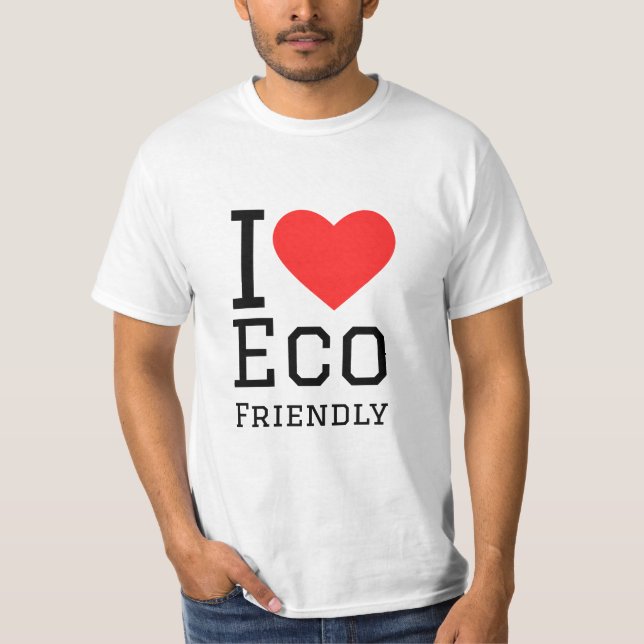 T-shirt J'aime l'éco-amabilité (Devant)