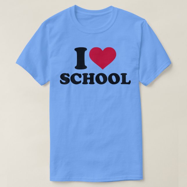 T-shirt J'aime l'école  (Design devant)
