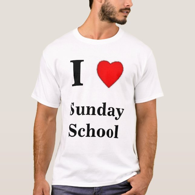 T-shirt J'aime l'école du dimanche (Devant)