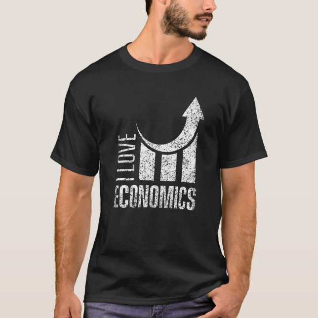 T-shirt J'aime l'économie Macro Micro Economist Economist  (Devant)