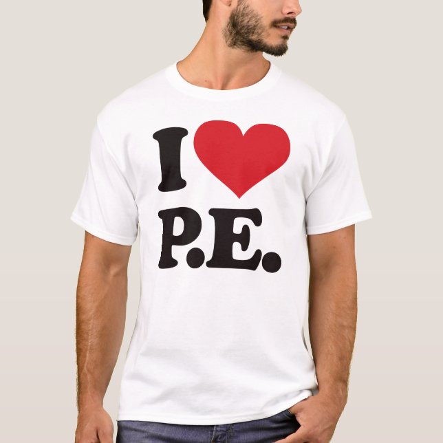 T-shirt J'aime l'éducation physique ! (Devant)