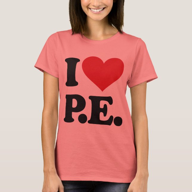 T-shirt J'Aime L'Éducation Physique ! (Devant)