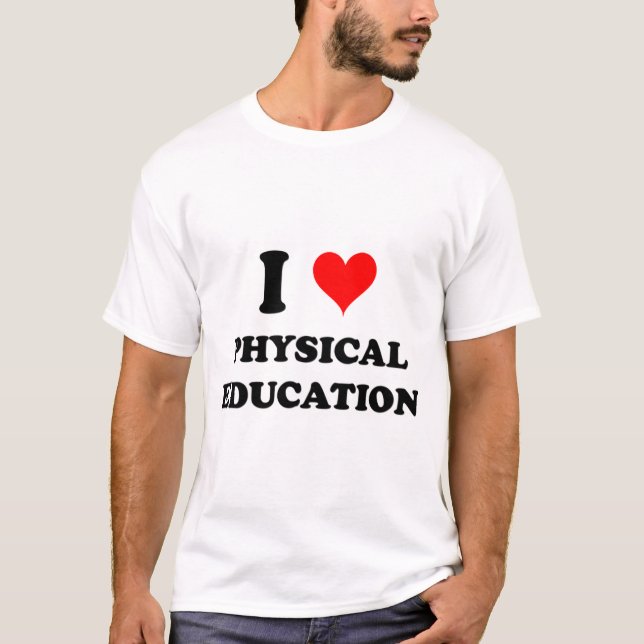 T-shirt J'aime l'éducation physique (Devant)