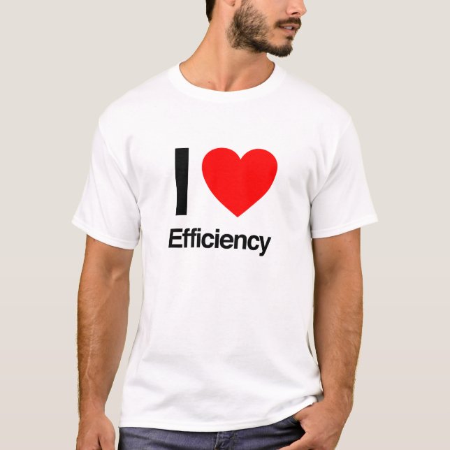 T-shirt j'aime l'efficacité (Devant)