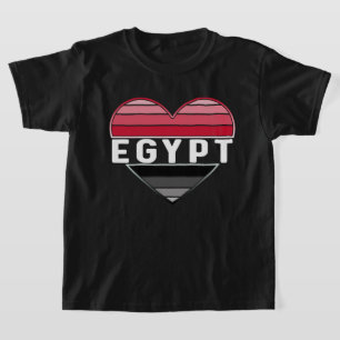T-shirt J'aime l'Egypte, le coeur égyptien