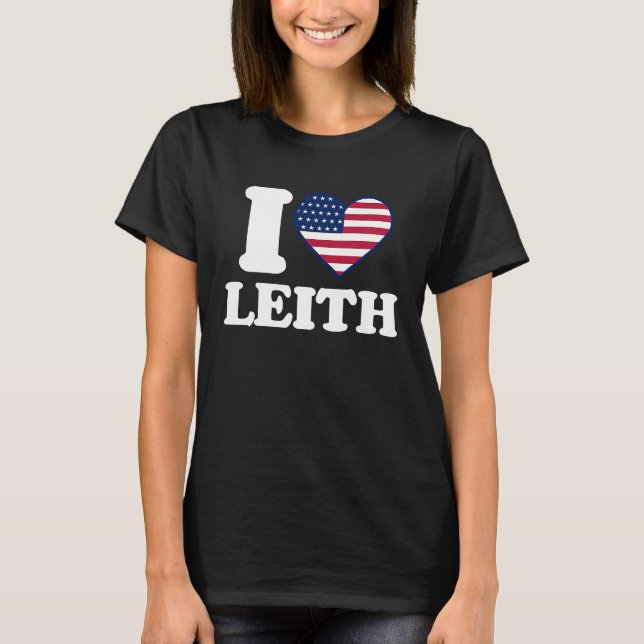 T-shirt J'aime Leith I heart Leith (Devant)