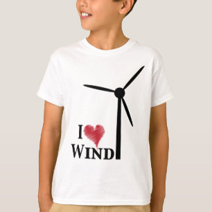 T-shirt j'aime l'énergie éolienne