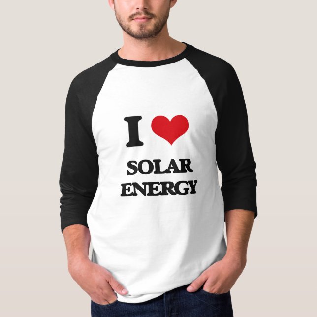 T-shirt J'aime l'énergie solaire (Devant)