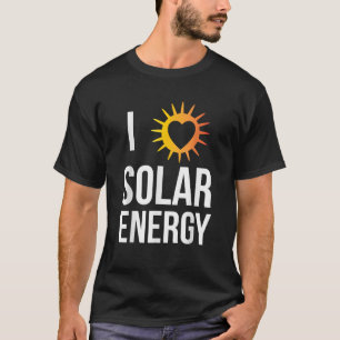 T-shirt J'Aime L'Énergie Solaire Drôle Soleil Lover Don Po