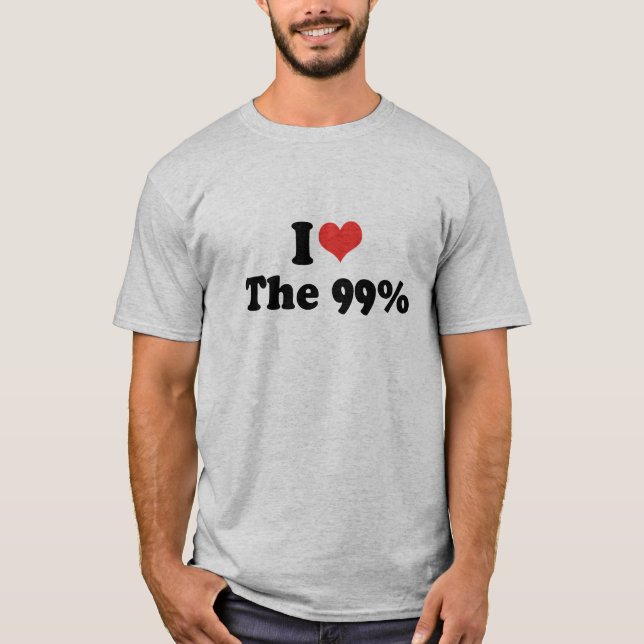 T-shirt J'AIME LES 99% - .png (Devant)