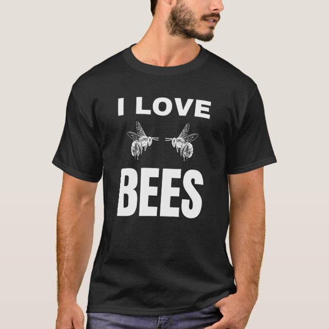 T-shirt J'aime les abeilles (Devant)