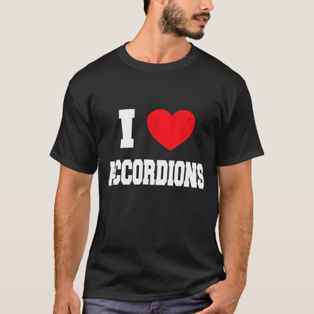 T-shirt J'Aime Les Accordions (Devant)
