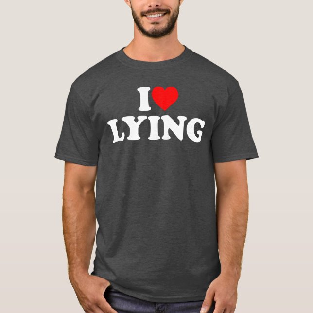 T-shirt J'aime les amis menteurs (Devant)