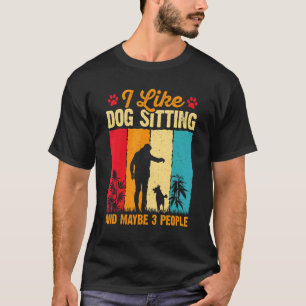 T-shirt J'Aime Les Animaux Assis Et Peut-Être Trois Person