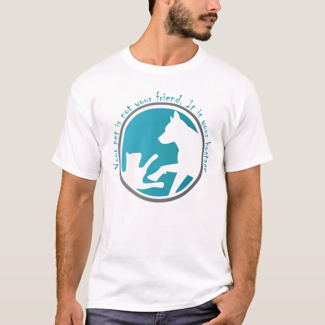 T-shirt j'aime les animaux de compagnie (Devant)