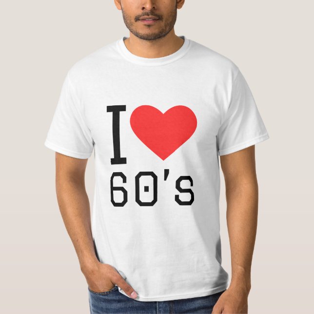 T-shirt J'aime les années 60 (Devant)