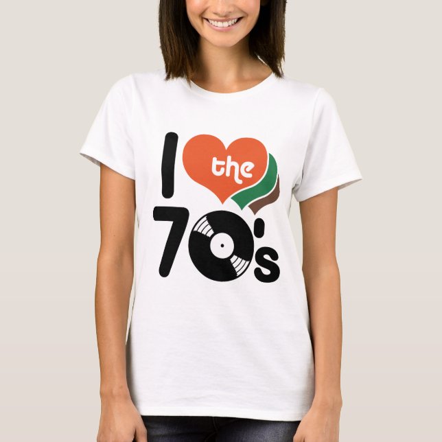 T-shirt J'aime les années 70 (Devant)