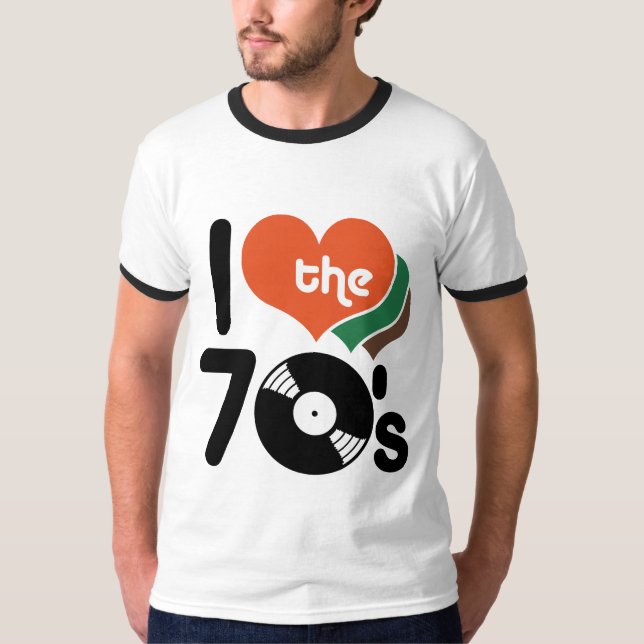 T-shirt J'aime les années 70 (Devant)