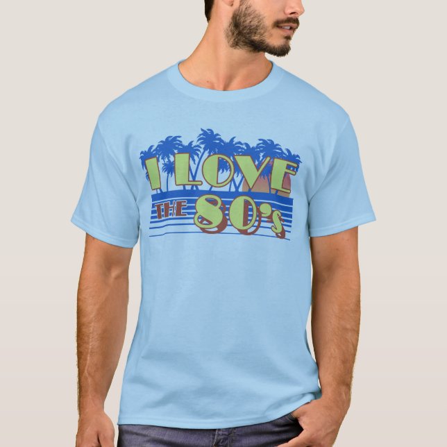 T-shirt J'Aime Les Années 80 (Devant)