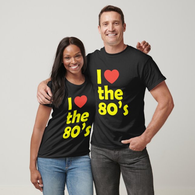 T-shirt J'aime les années 80 (Unisexe)