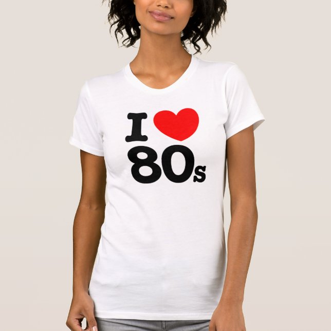 T-shirt J'aime les années 80 (Devant)
