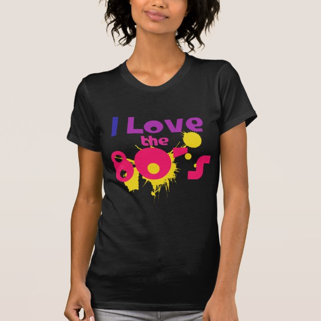 T-shirt J'aime les années 80 (Devant)