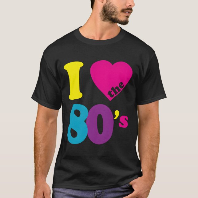 T-shirt J'Aime Les Années 80 (Devant)