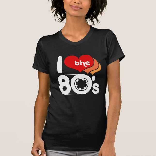 T-shirt J'aime les années 80 (Devant)