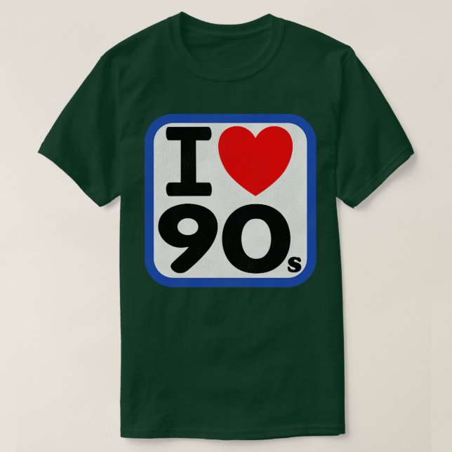 T-shirt J'aime les années 90 (Design devant)