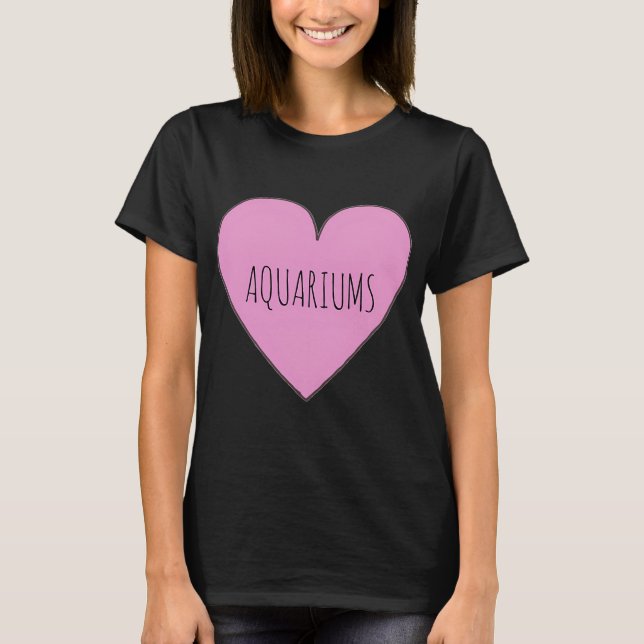 T-shirt J'aime les aquariums (Devant)