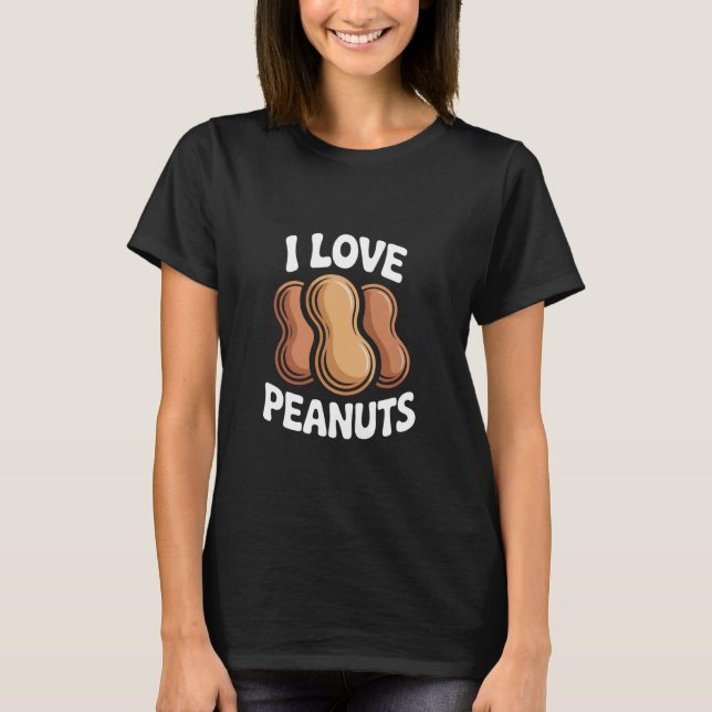 T-shirt J'aime les arachides Déclaration originale d'amate (Devant)
