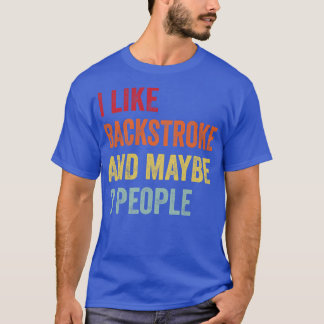 T-shirt J'Aime Les Backstroke Peut-Être 3 Personnes
