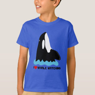 T-shirt J'Aime Les Baleines À Observer Les Baleines Orca