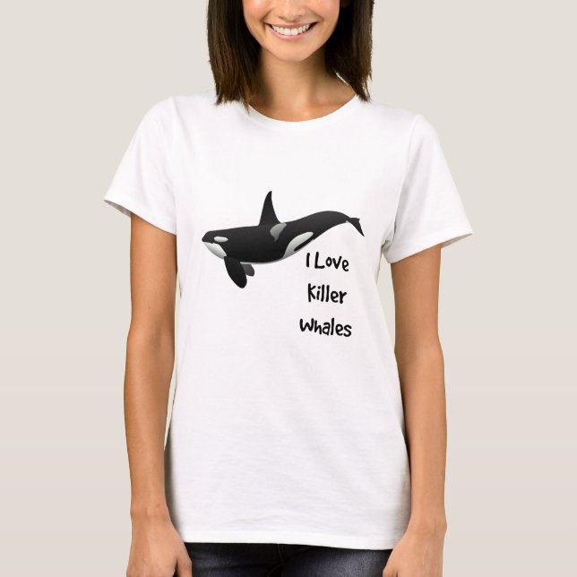 T-shirt J'Aime Les Baleines Tueuses (Devant)