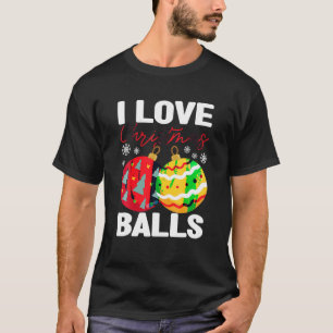 T-shirt J'Aime Les Balles De Noël Les Filles Les Fêtes Ina