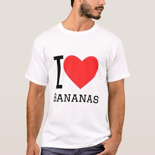 T-shirt J'aime les bananes (Devant)