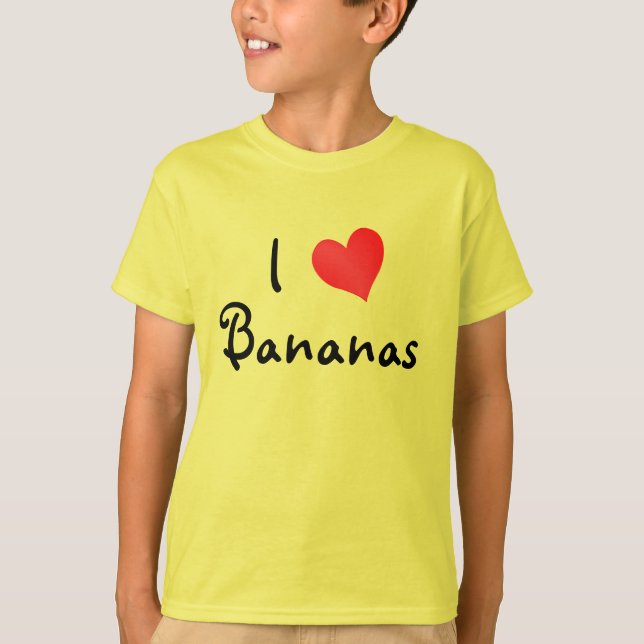 T-shirt J'aime les bananes (Devant)