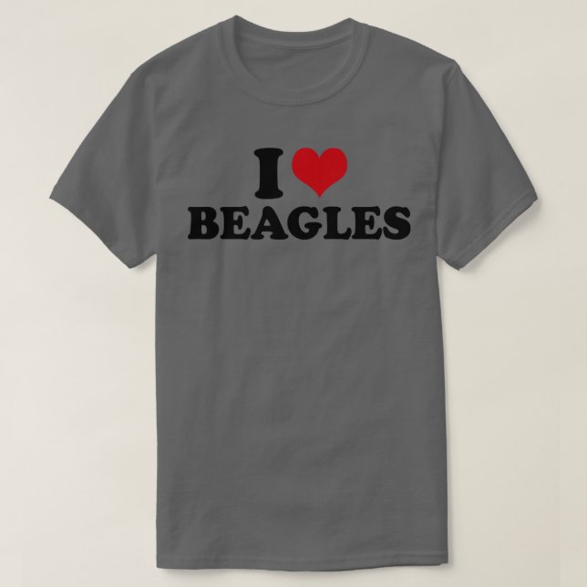 T-shirt J'aime les Beagles (Design devant)