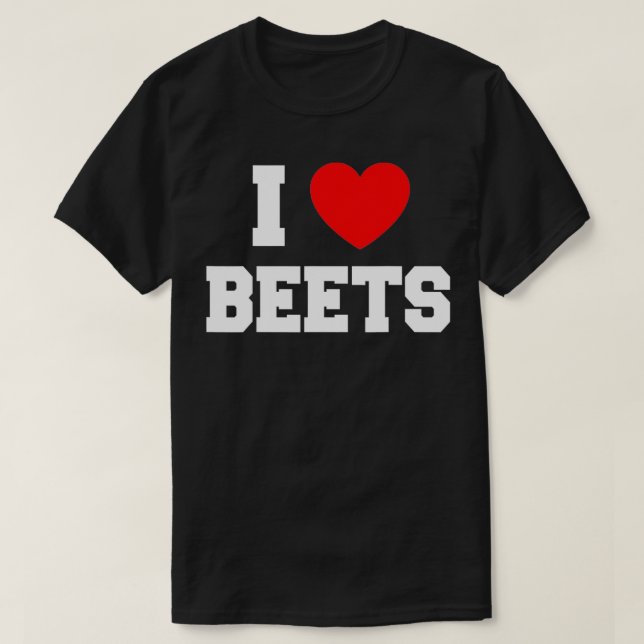 T-shirt J'aime les betteraves (Design devant)
