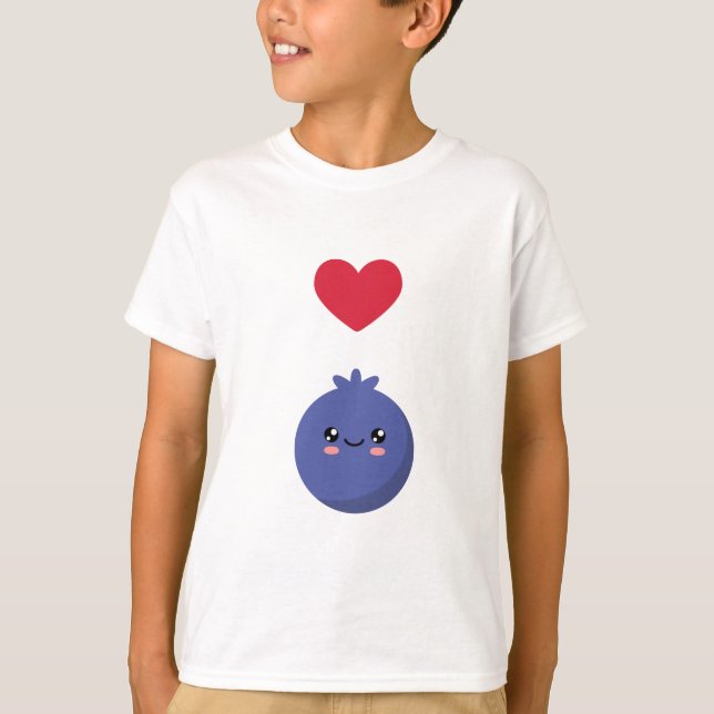 T-shirt J'aime les bleuets (Devant)