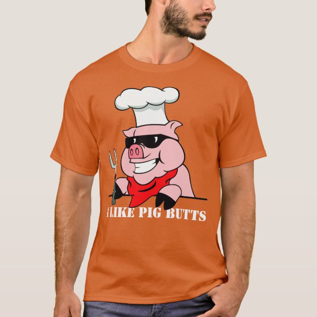 T-shirt J'Aime Les Boutons De Cochon (Devant)