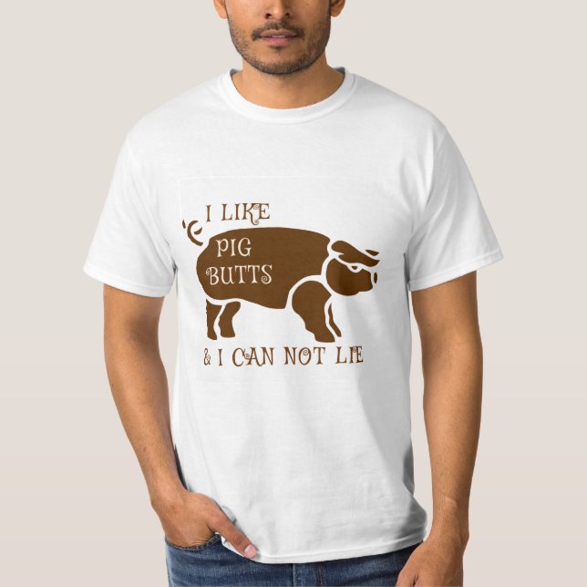 T-shirt J'Aime Les Boutons De Cochon Et Je Ne Peux Pas Men (Devant)