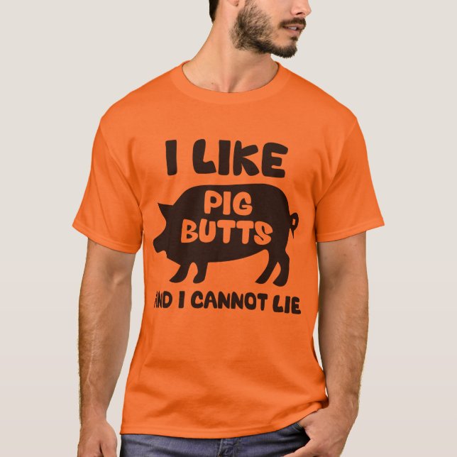 T-shirt J'Aime Les Boutons De Cochon Et Je Ne Peux Pas Men (Devant)