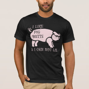 T-shirt J'Aime Les Boutons De Cochon Et Je Ne Peux Pas Men