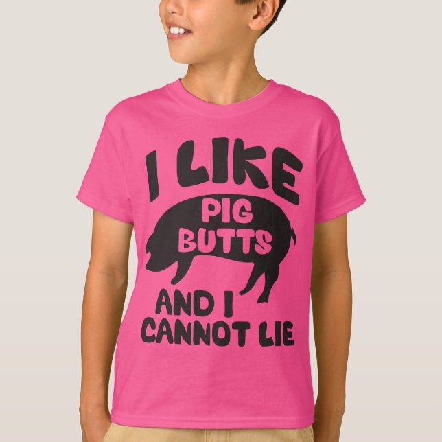 T-shirt J'Aime Les Boutons De Cochon Et Je Ne Peux Pas Men (Devant)