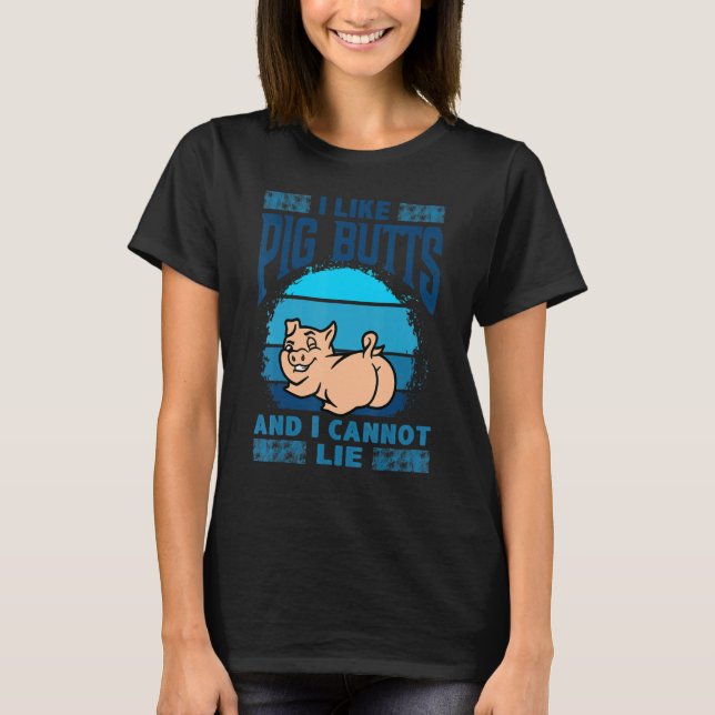 T-shirt J'Aime Les Boutons De Cochon Et Je Ne Peux Pas Men (Devant)