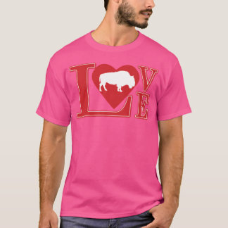 T-shirt J'aime les buffles drôles