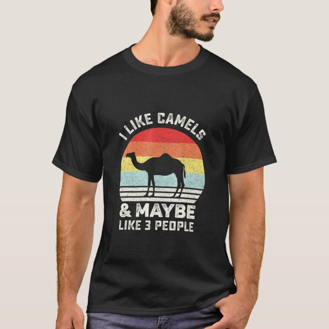 T-shirt J'Aime Les Camels Animal Camel (Devant)