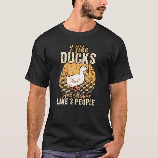 T-shirt J'Aime Les Canards Chasse-Canards Chasse-Canards (Devant)