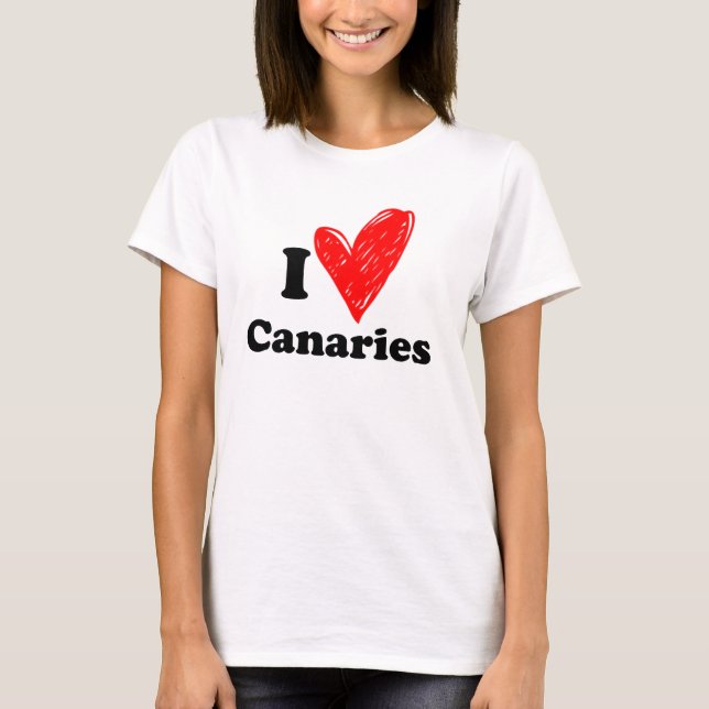 T-shirt J'aime les Canaries (Devant)